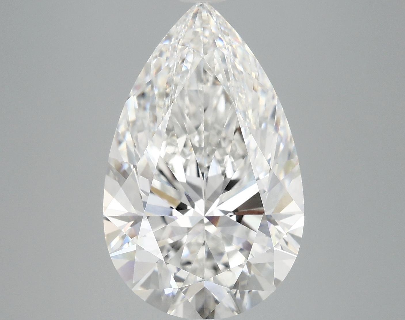 6.99 Carat Pear Shaped Ideal Cut VVS2 IGI Certified Lab Grown Diamond