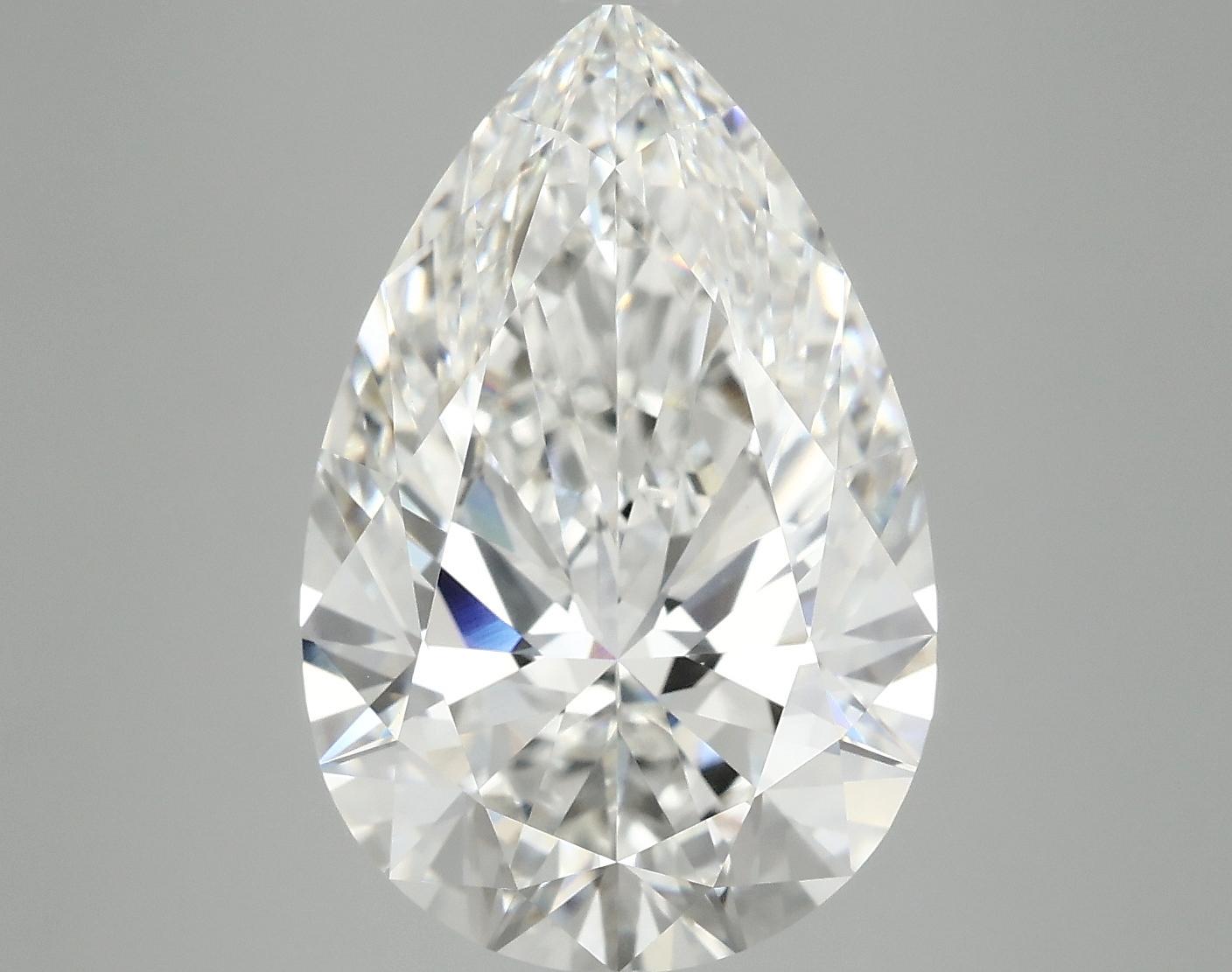7.2 Carat Pear Shaped Excellent Cut VVS2 IGI Certified Lab Grown Diamond