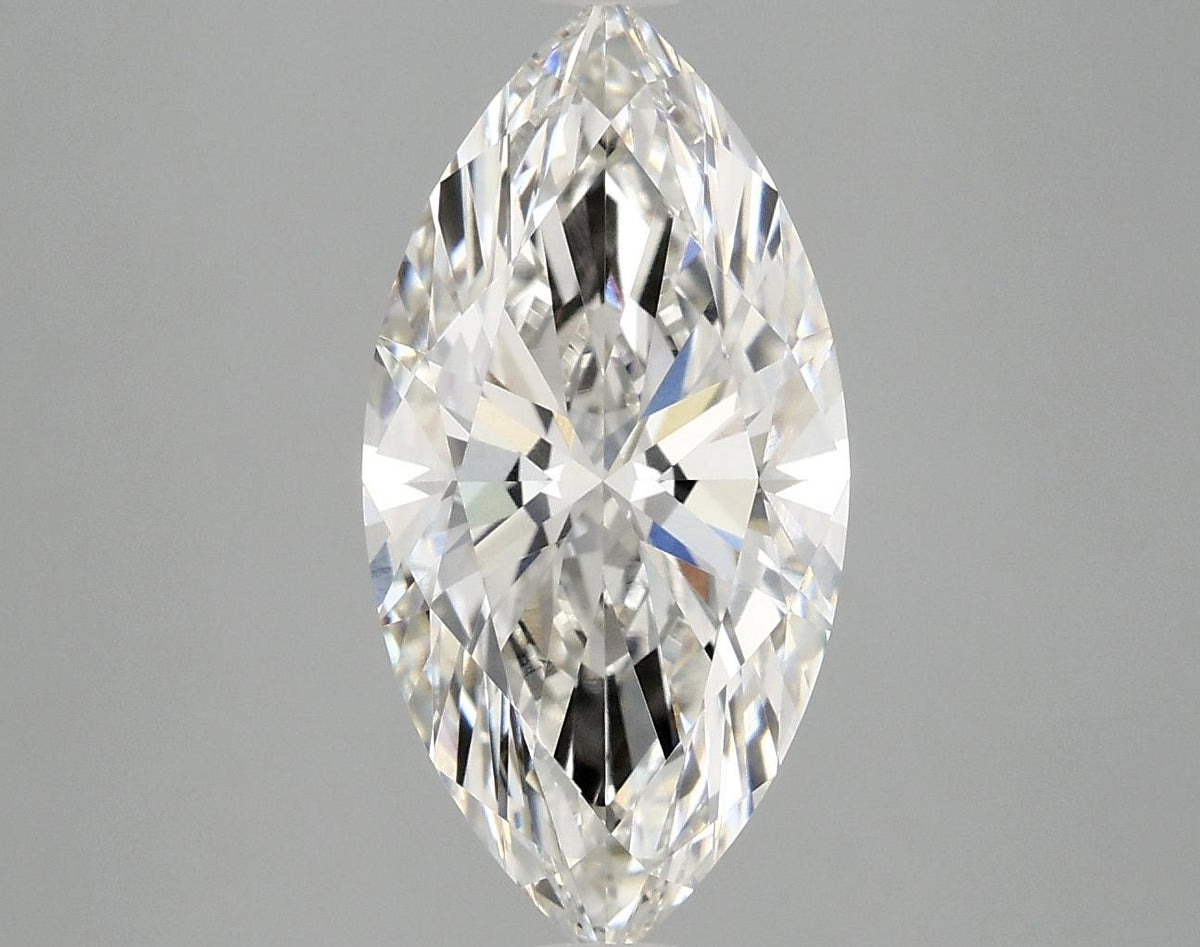 3.04 Carat Marquise Shaped Ideal Cut VVS2 IGI Certified Lab Grown Diamond