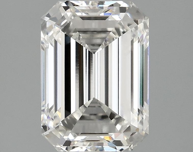 2.1 Carat Emerald Shaped Ideal Cut VVS2 IGI Certified Lab Grown Diamond