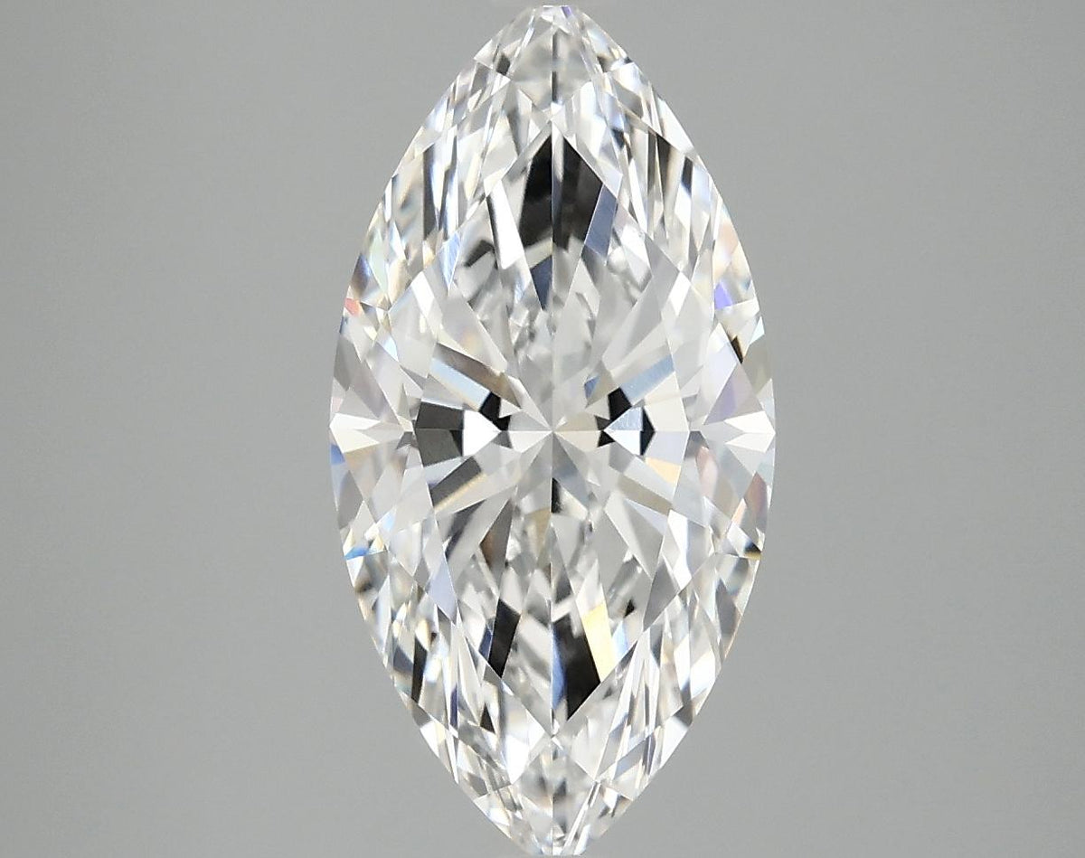 3.06 Carat Marquise Shaped Ideal Cut VVS2 IGI Certified Lab Grown Diamond