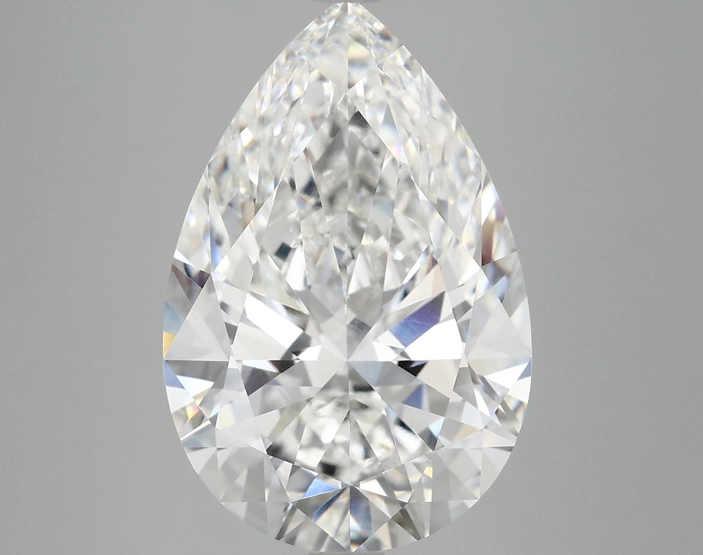 7.18 Carat Pear Shaped Excellent Cut VVS2 IGI Certified Lab Grown Diamond