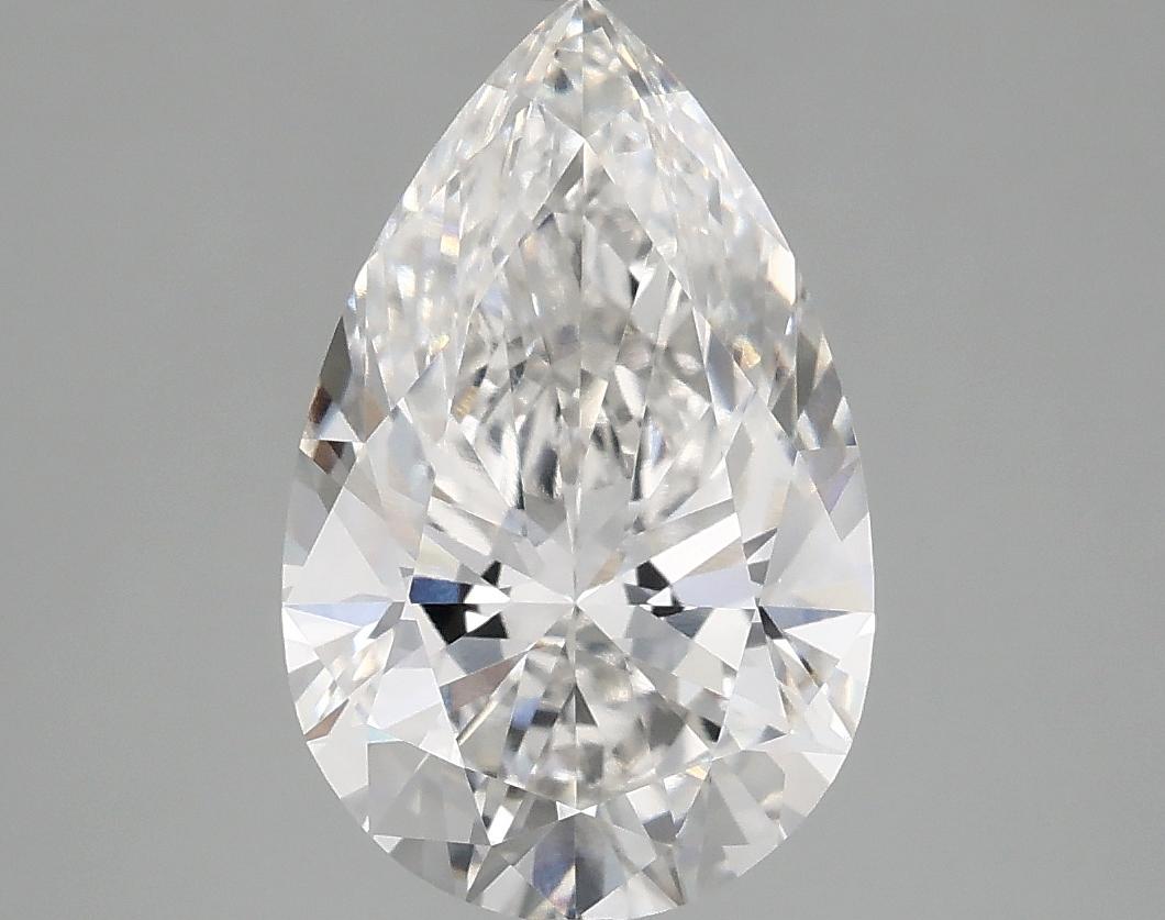 3.07 Carat Pear Shaped Ideal Cut VVS2 IGI Certified Lab Grown Diamond