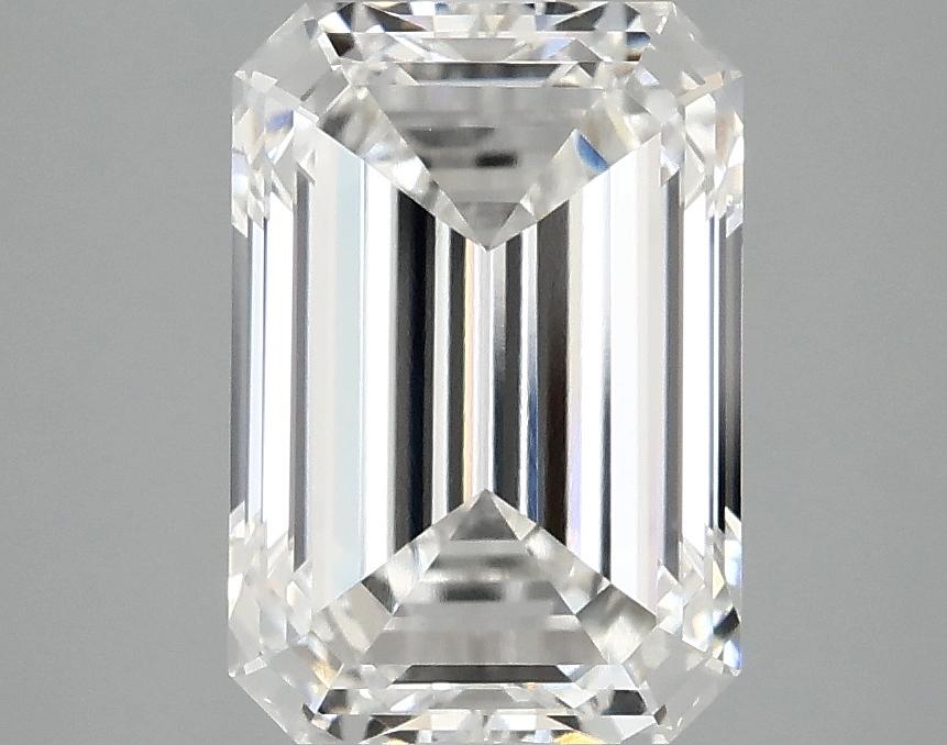 3.09 Carat Emerald Shaped Ideal Cut VVS2 IGI Certified Lab Grown Diamond