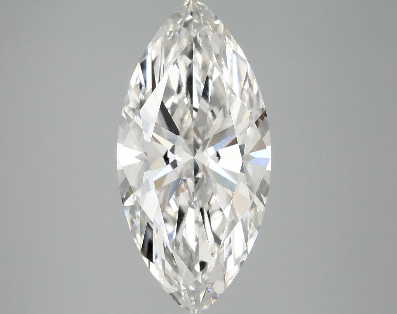 3.02 Carat Marquise Shaped Excellent Cut VVS2 IGI Certified Lab Grown Diamond