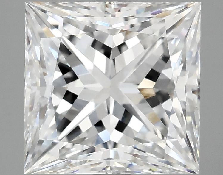 4.03 Carat Princess Shaped Ideal Cut VVS2 IGI Certified Lab Grown Diamond
