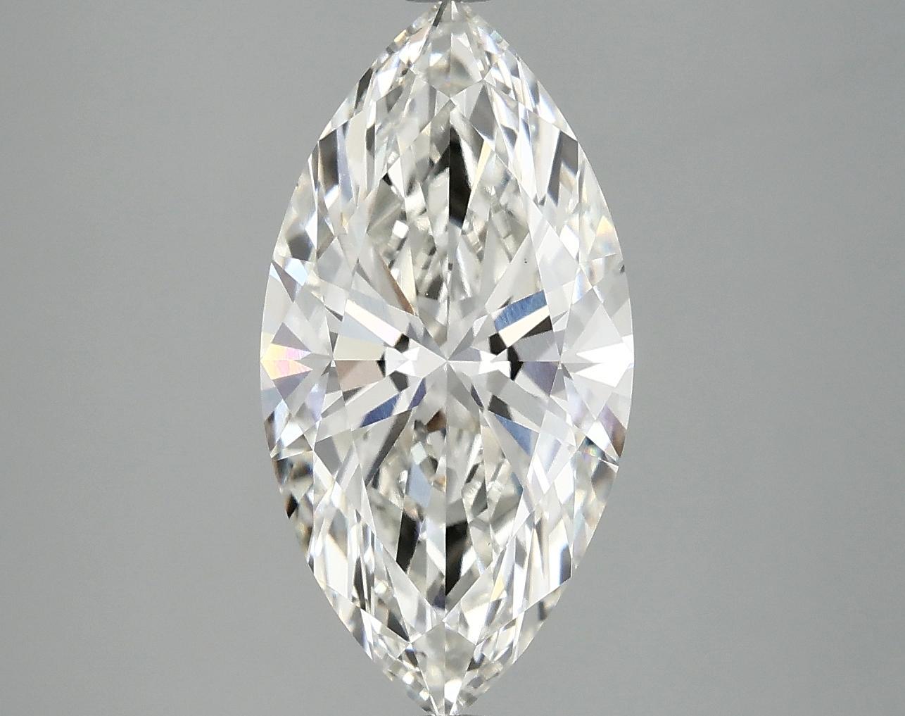 3.44 Carat Marquise Shaped Ideal Cut VVS2 IGI Certified Lab Grown Diamond