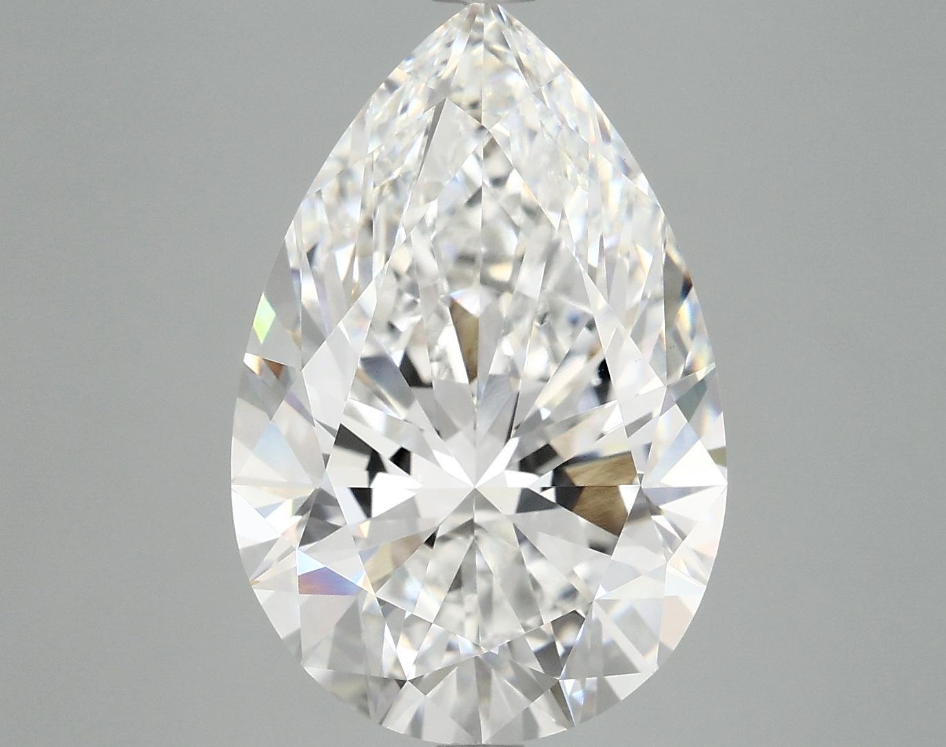 7.12 Carat Pear Shaped Excellent Cut VVS2 IGI Certified Lab Grown Diamond