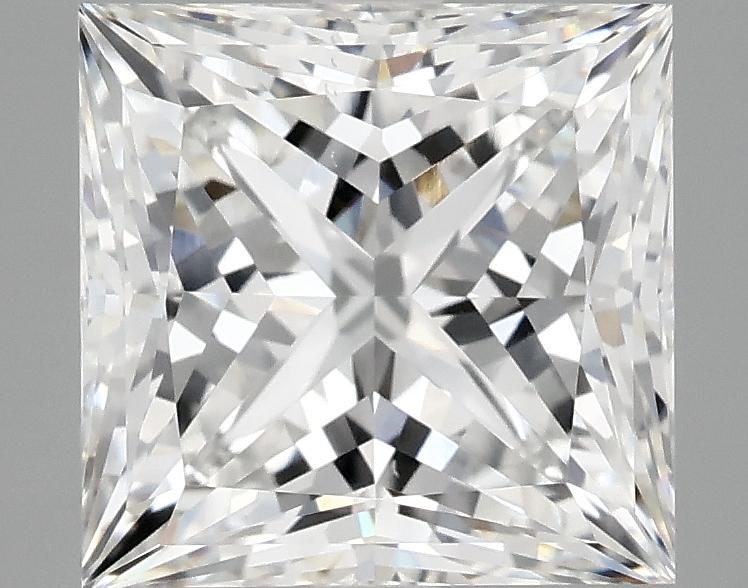4.09 Carat Princess Shaped Ideal Cut VS2 IGI Certified Lab Grown Diamond