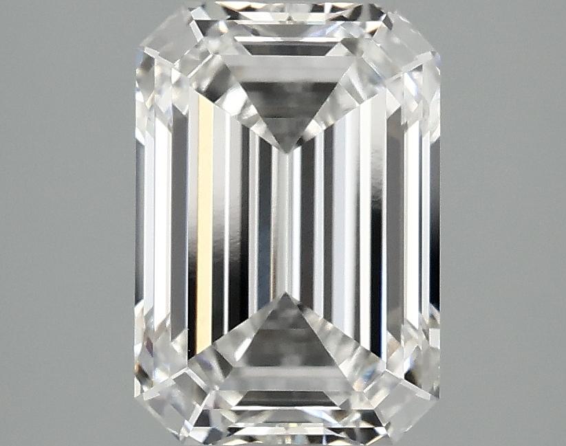 2.55 Carat Emerald Shaped Ideal Cut VVS2 IGI Certified Lab Grown Diamond