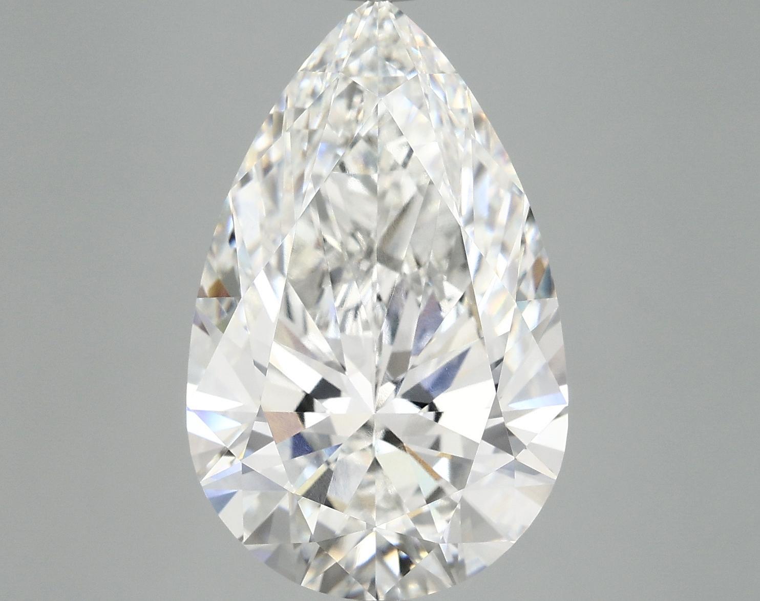 7.58 Carat Pear Shaped Ideal Cut VVS2 IGI Certified Lab Grown Diamond