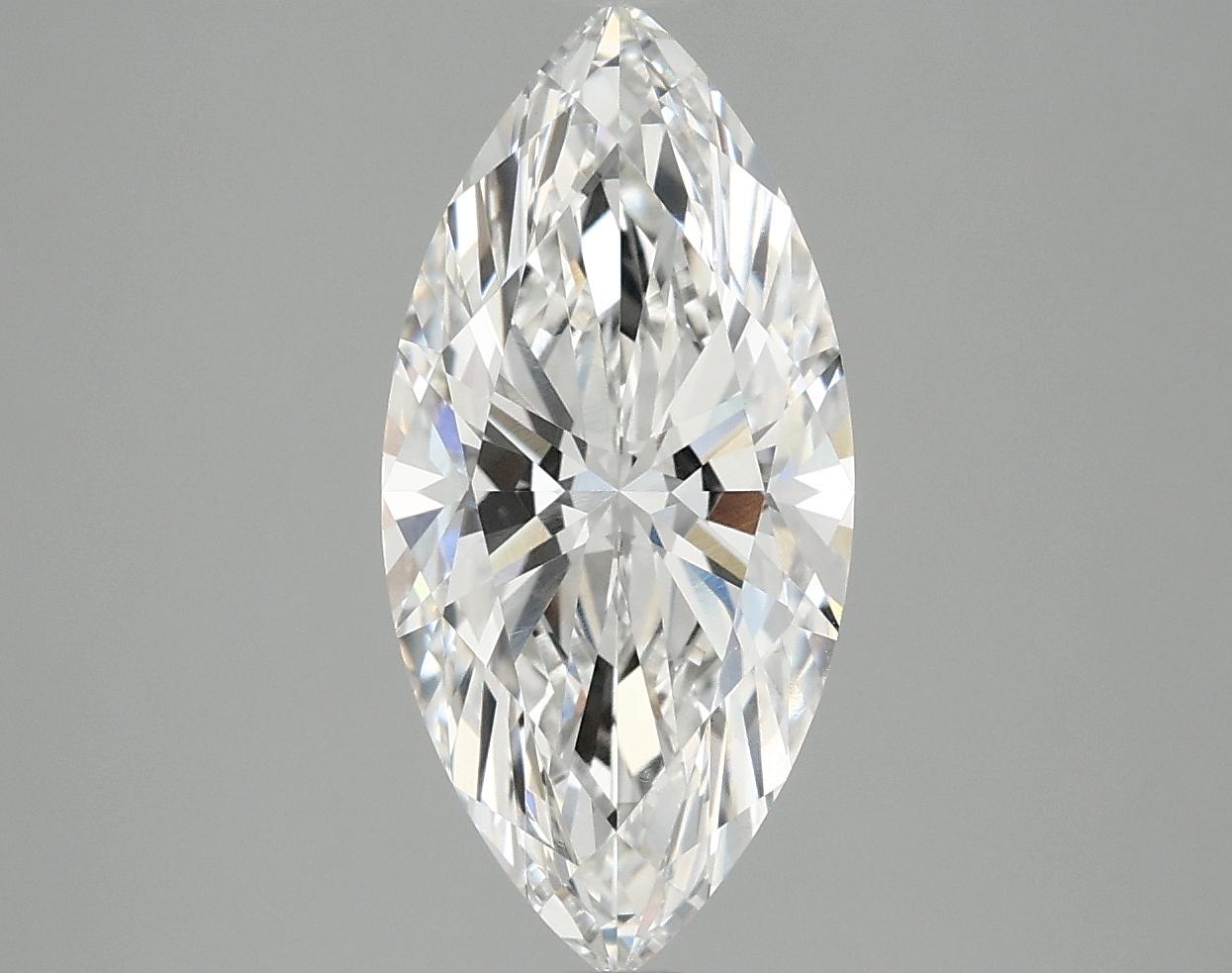 2.59 Carat Marquise Shaped Excellent Cut VVS2 IGI Certified Lab Grown Diamond