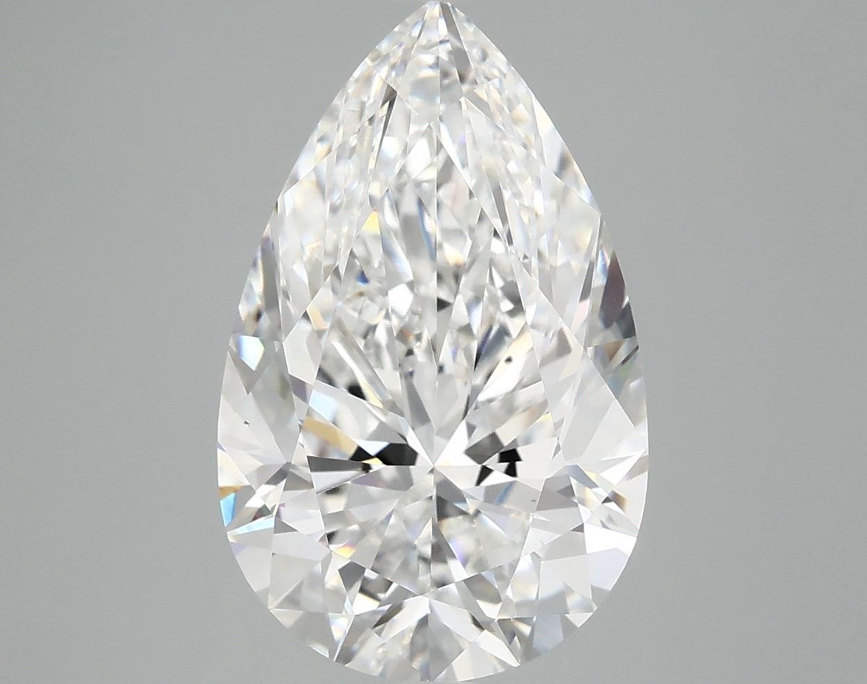 4.9 Carat Pear Shaped Ideal Cut VS2 IGI Certified Lab Grown Diamond