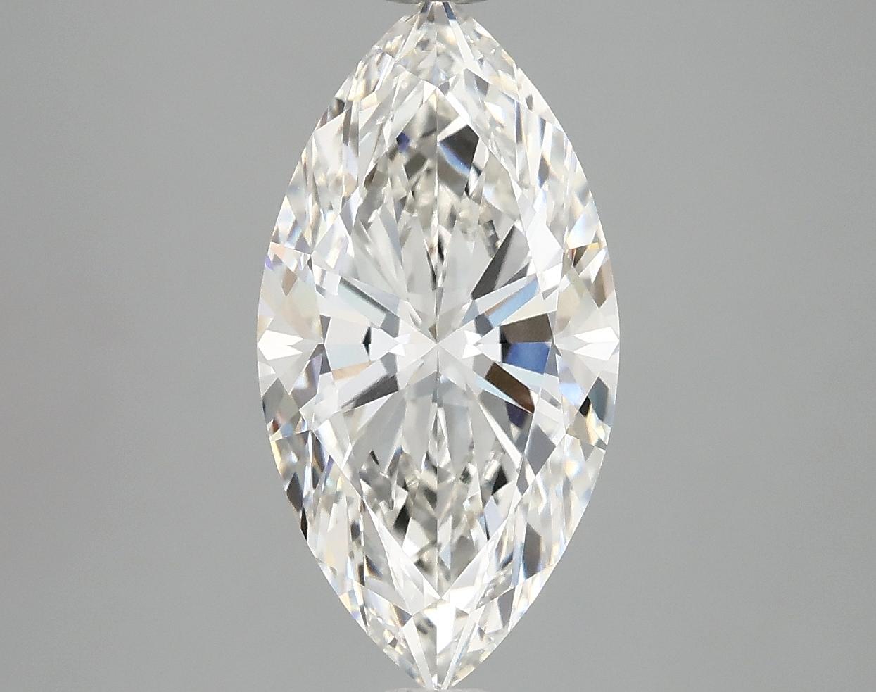 3.15 Carat Marquise Shaped Ideal Cut VVS2 IGI Certified Lab Grown Diamond