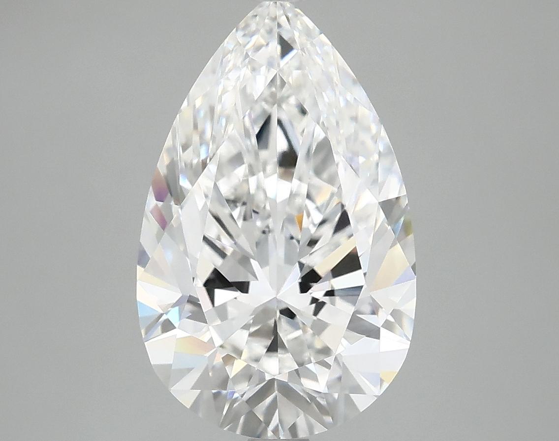 3.97 Carat Pear Shaped Ideal Cut VVS2 IGI Certified Lab Grown Diamond