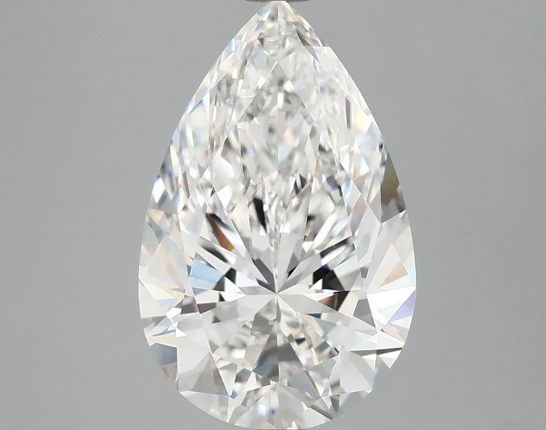 3.74 Carat Pear Shaped Ideal Cut VVS2 IGI Certified Lab Grown Diamond
