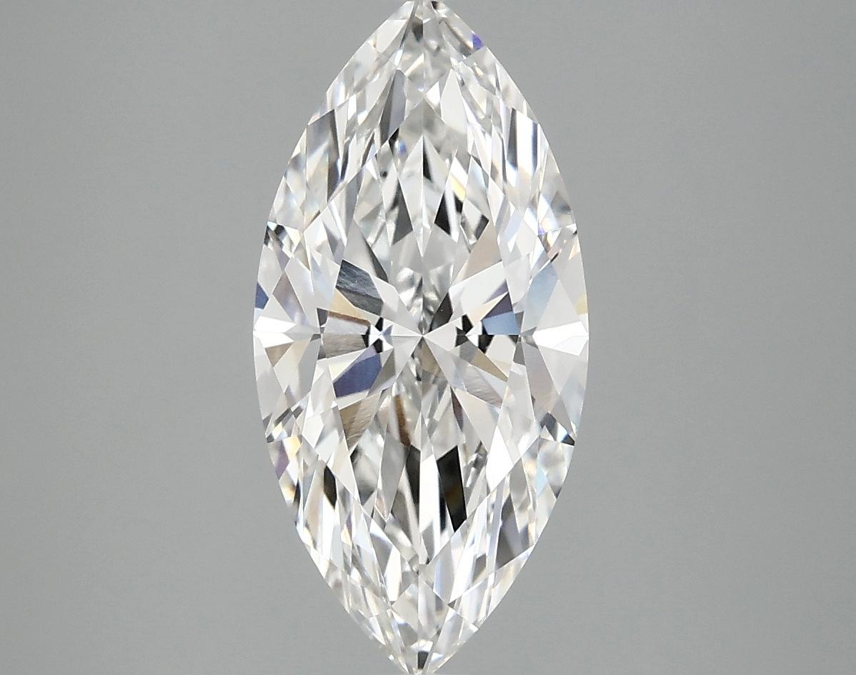 2.58 Carat Marquise Shaped Excellent Cut VVS2 IGI Certified Lab Grown Diamond