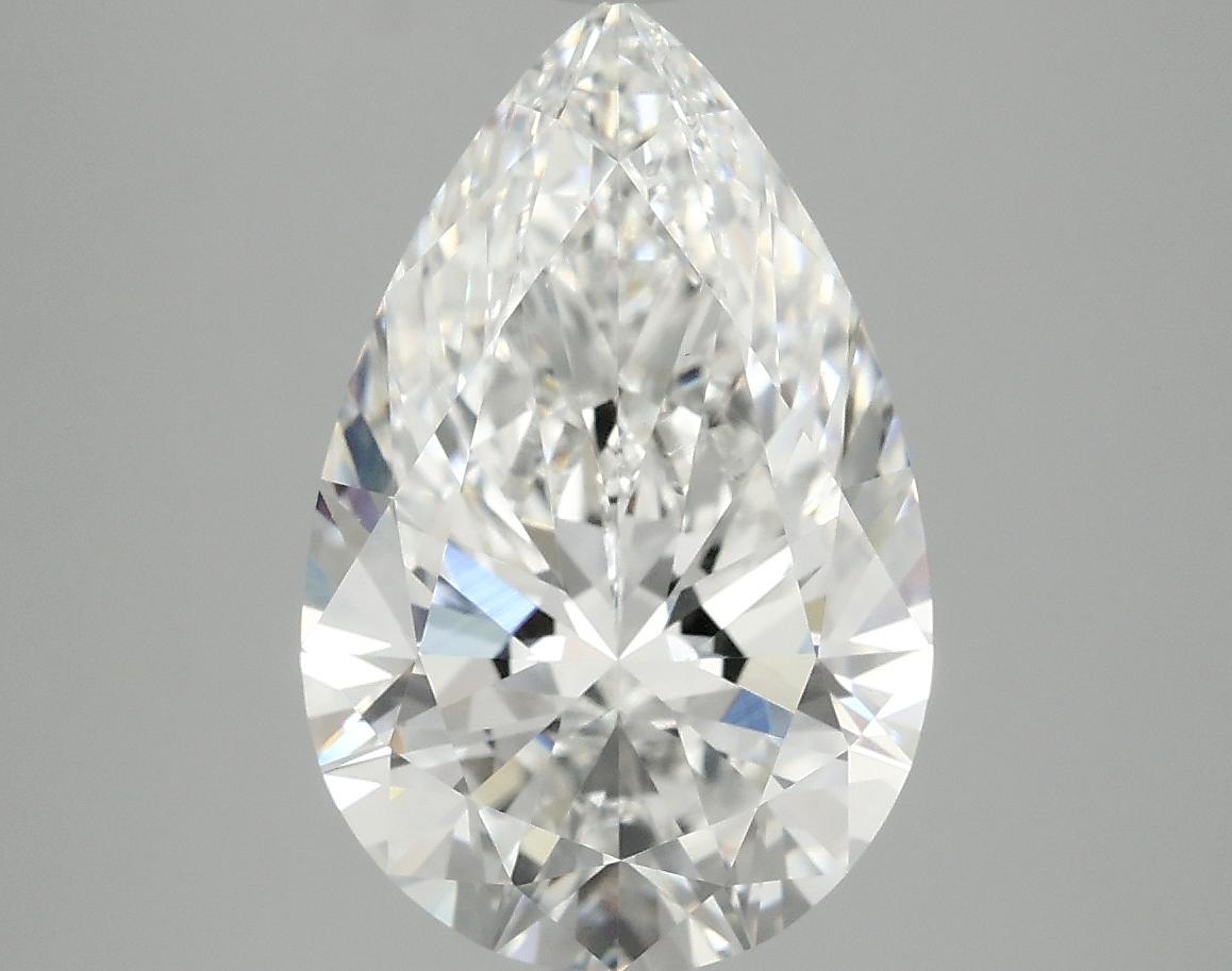 3.89 Carat Pear Shaped Ideal Cut VVS2 IGI Certified Lab Grown Diamond