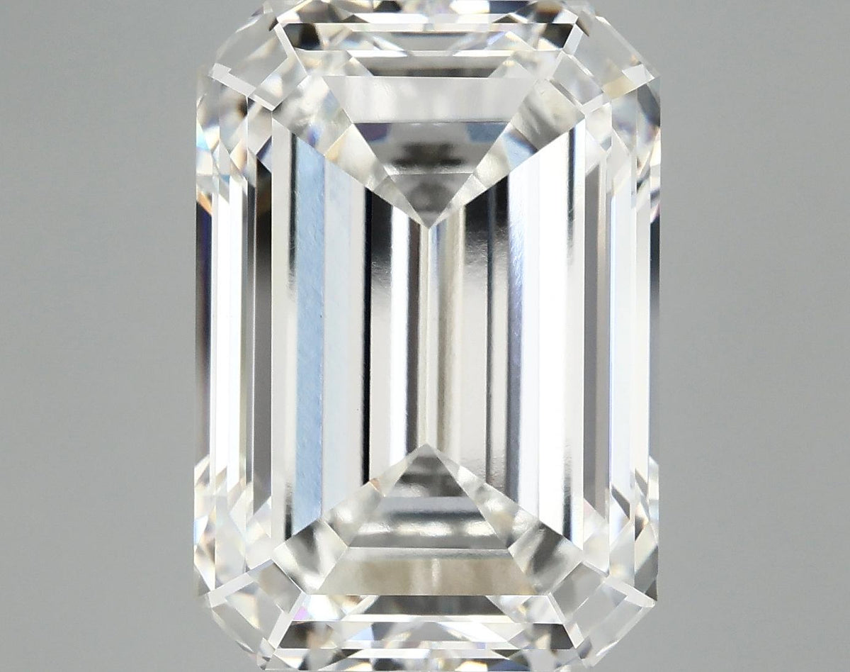 12.88 Carat Emerald Shaped Ideal Cut VVS2 IGI Certified Lab Grown Diamond
