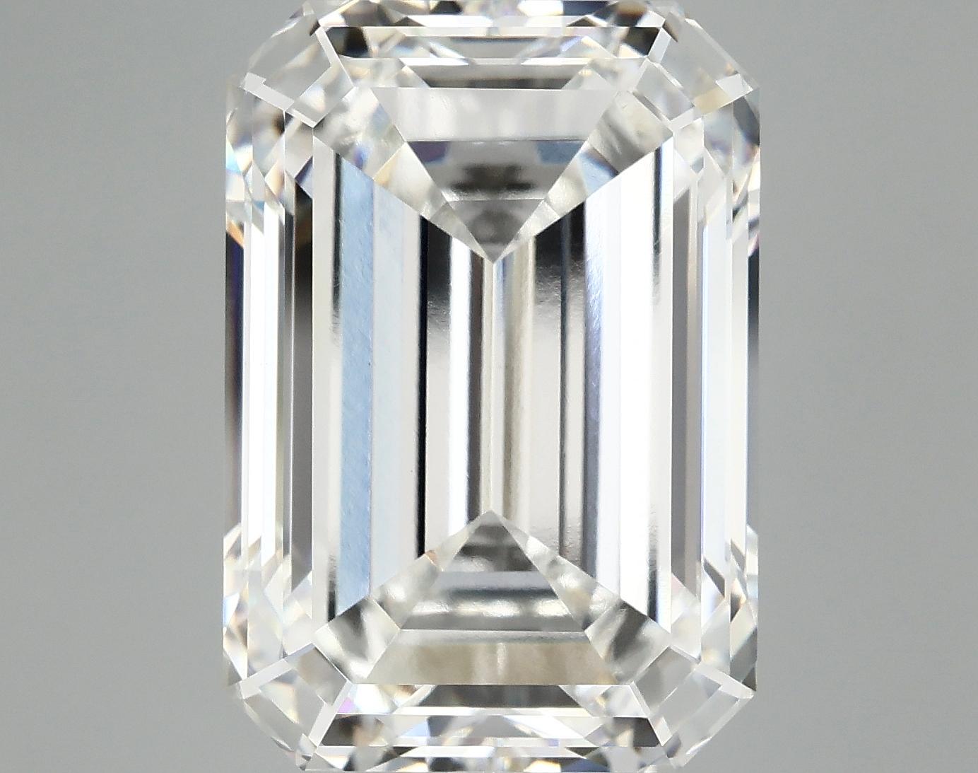 12.88 Carat Emerald Shaped Ideal Cut VVS2 IGI Certified Lab Grown Diamond