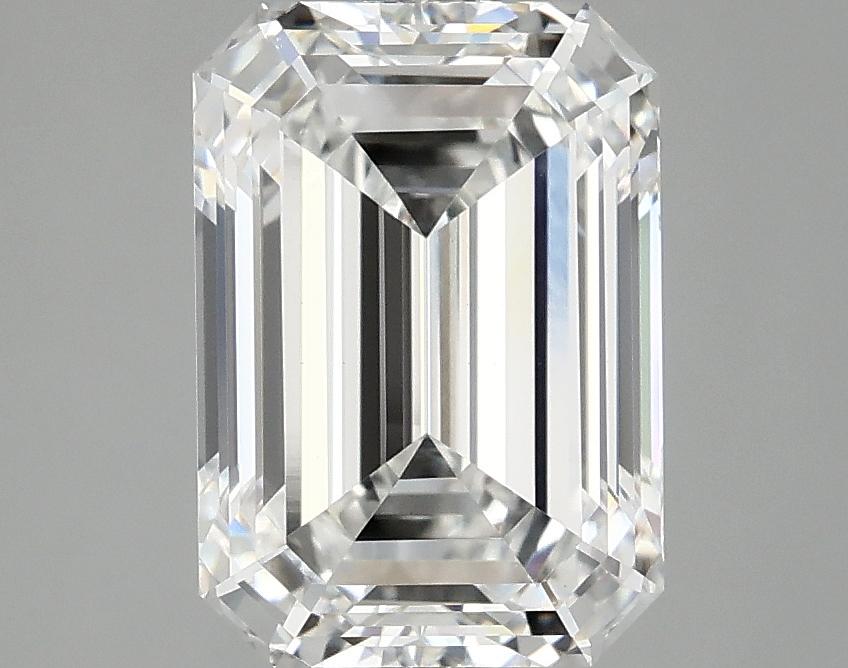 3.09 Carat Emerald Shaped Ideal Cut VVS2 IGI Certified Lab Grown Diamond