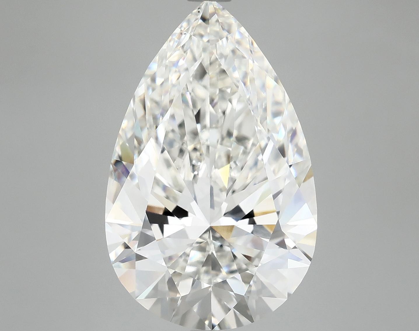 7.38 Carat Pear Shaped Ideal Cut VVS2 IGI Certified Lab Grown Diamond