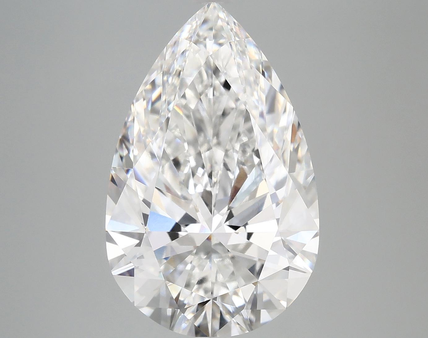 6.18 Carat Pear Shaped Ideal Cut VVS2 IGI Certified Lab Grown Diamond