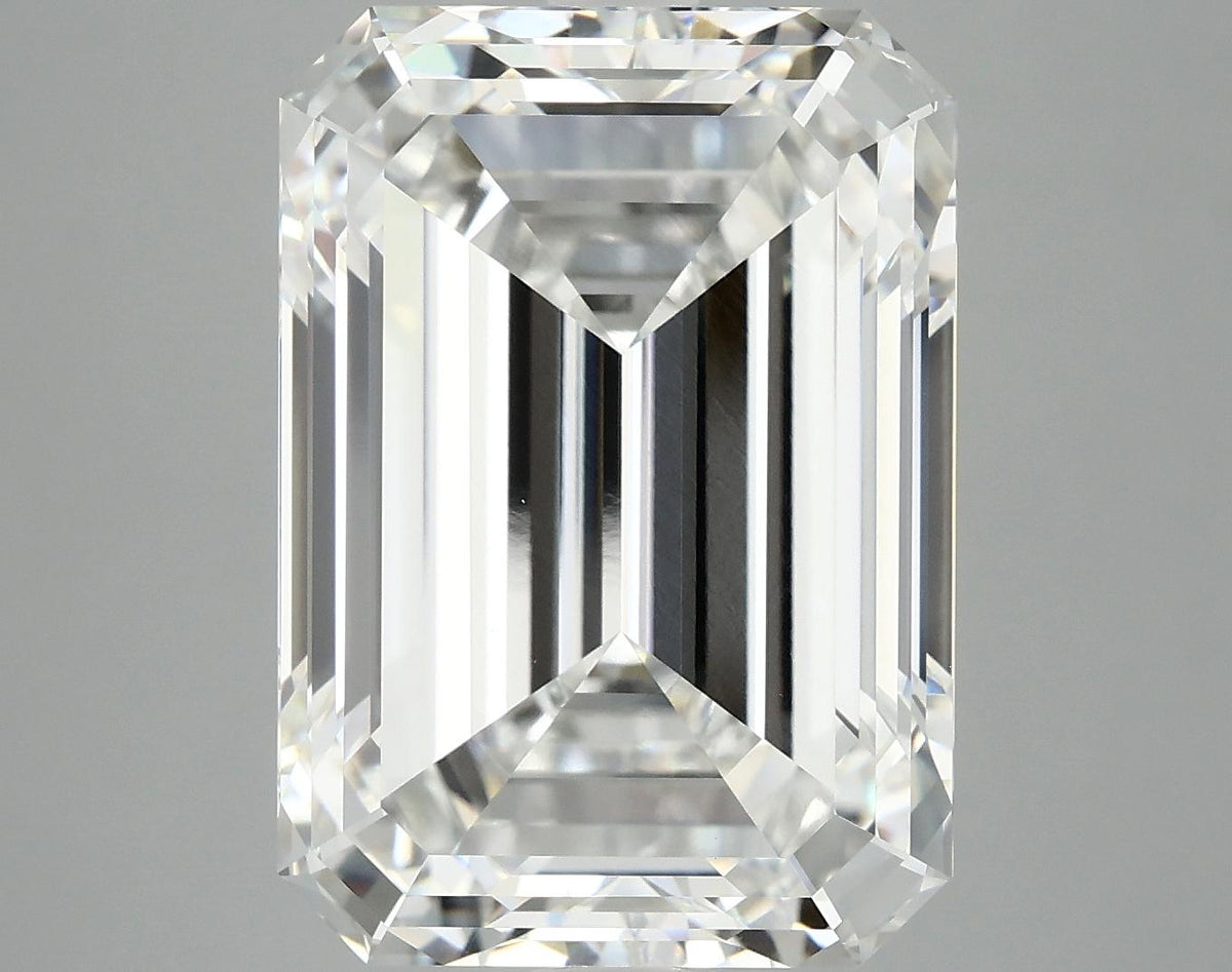 12.53 Carat Emerald Shaped Ideal Cut VVS2 IGI Certified Lab Grown Diamond