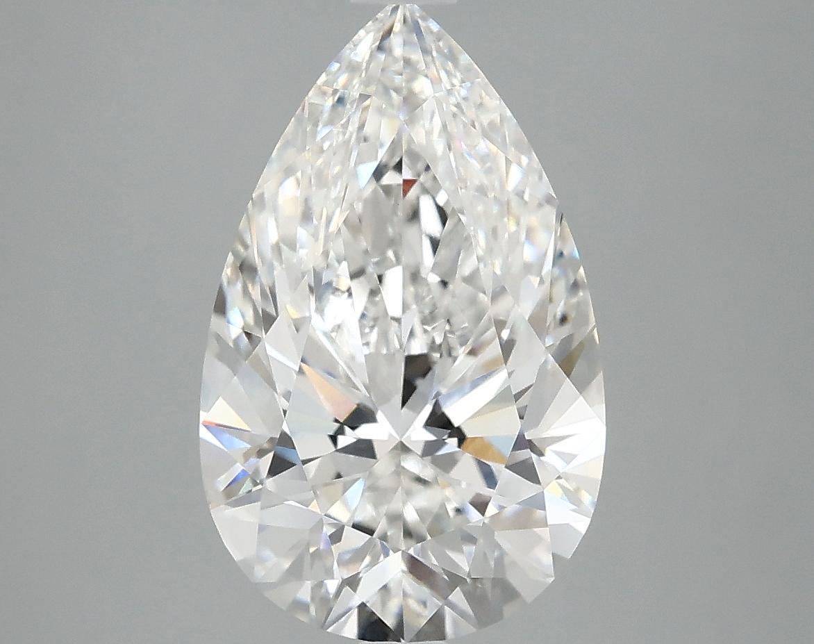 4.06 Carat Pear Shaped Ideal Cut VVS2 IGI Certified Lab Grown Diamond
