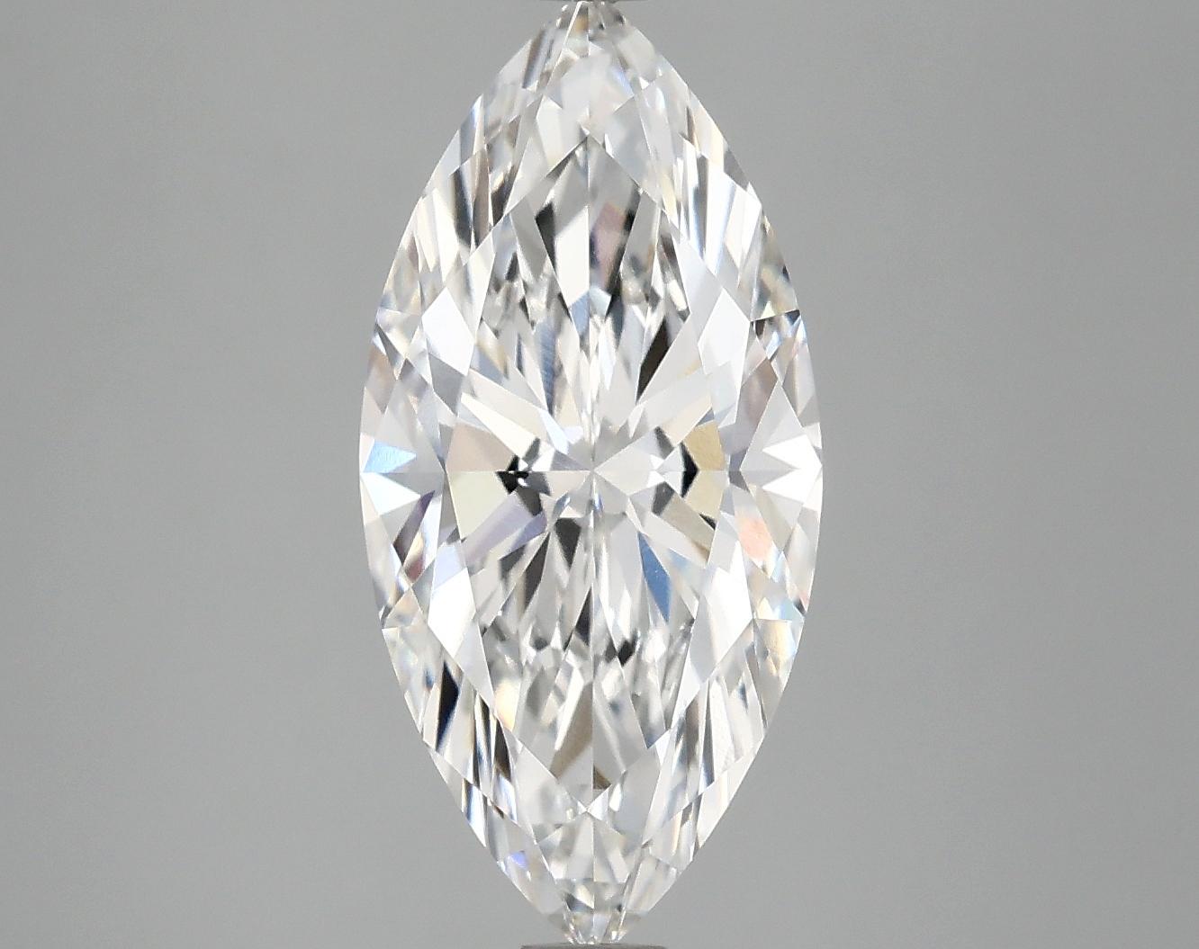 3.03 Carat Marquise Shaped Excellent Cut VVS2 IGI Certified Lab Grown Diamond