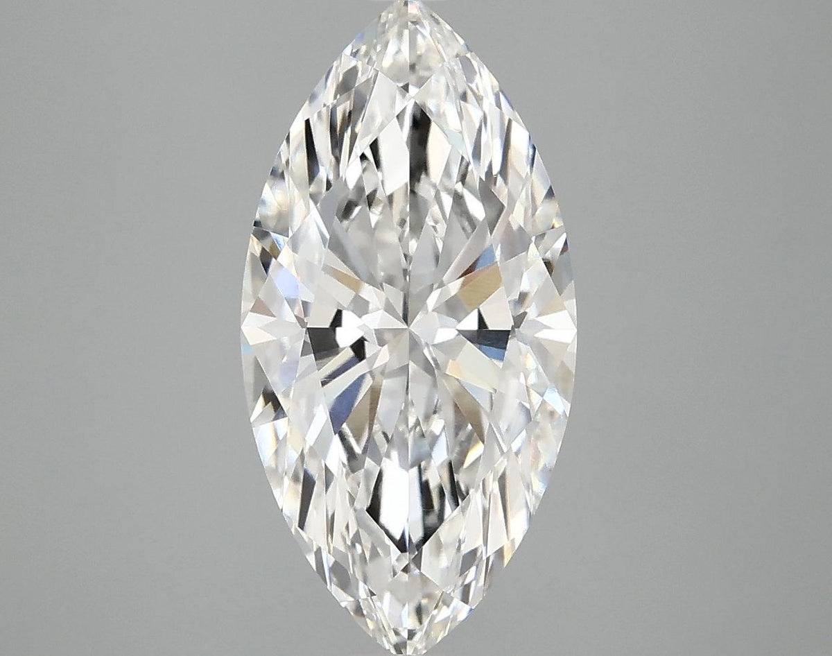 3.08 Carat Marquise Shaped Ideal Cut VVS2 IGI Certified Lab Grown Diamond