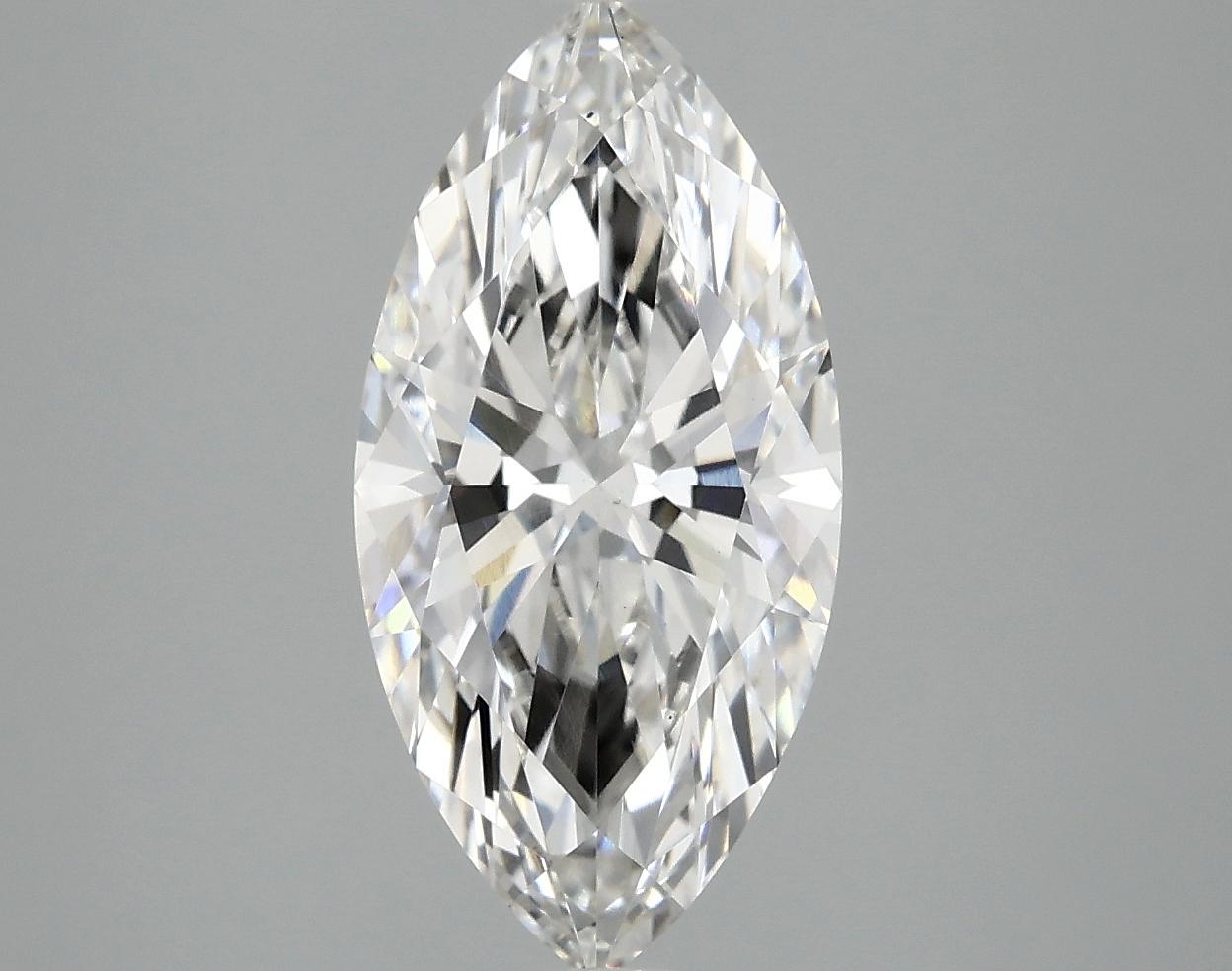 2.56 Carat Marquise Shaped Excellent Cut VS1 IGI Certified Lab Grown Diamond
