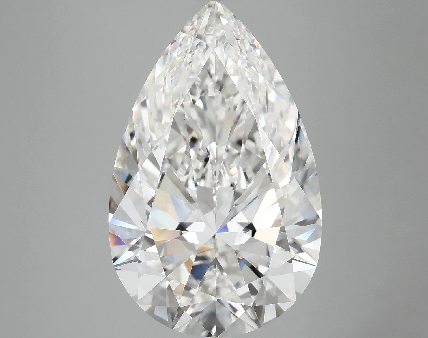 7.6 Carat Pear Shaped Ideal Cut VVS2 IGI Certified Lab Grown Diamond