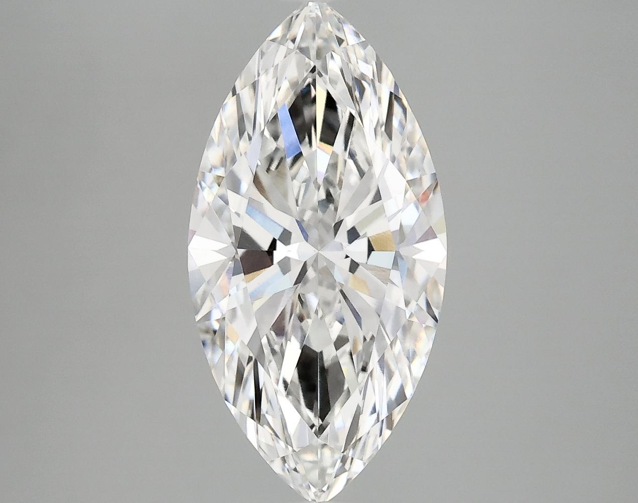 3.09 Carat Marquise Shaped Ideal Cut VVS2 IGI Certified Lab Grown Diamond