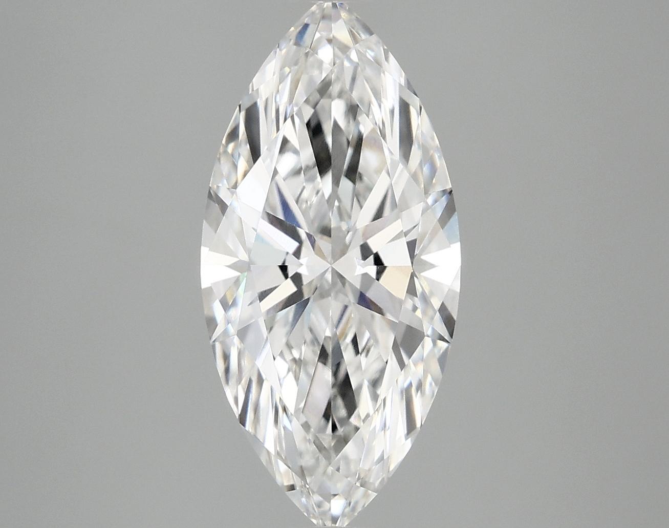 3.0 Carat Marquise Shaped Excellent Cut VVS2 IGI Certified Lab Grown Diamond