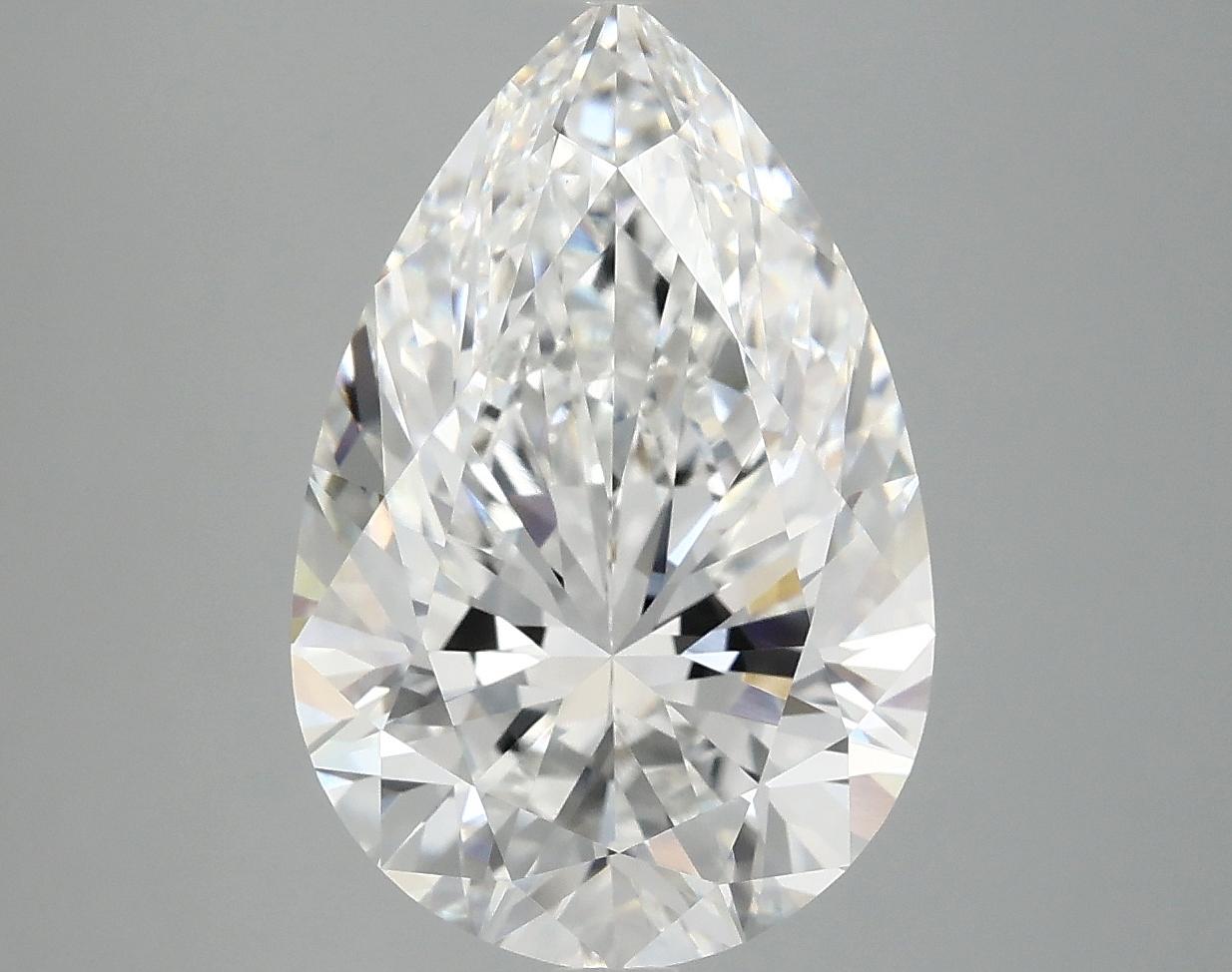 5.07 Carat Pear Shaped Excellent Cut VVS2 IGI Certified Lab Grown Diamond
