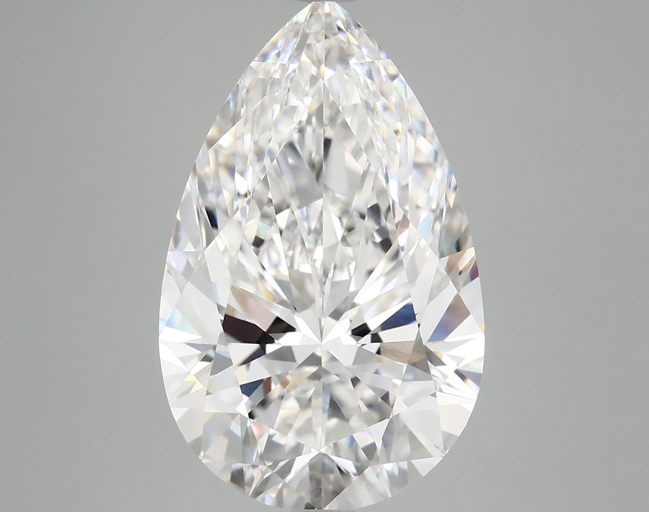 6.04 Carat Pear Shaped Ideal Cut VVS2 IGI Certified Lab Grown Diamond