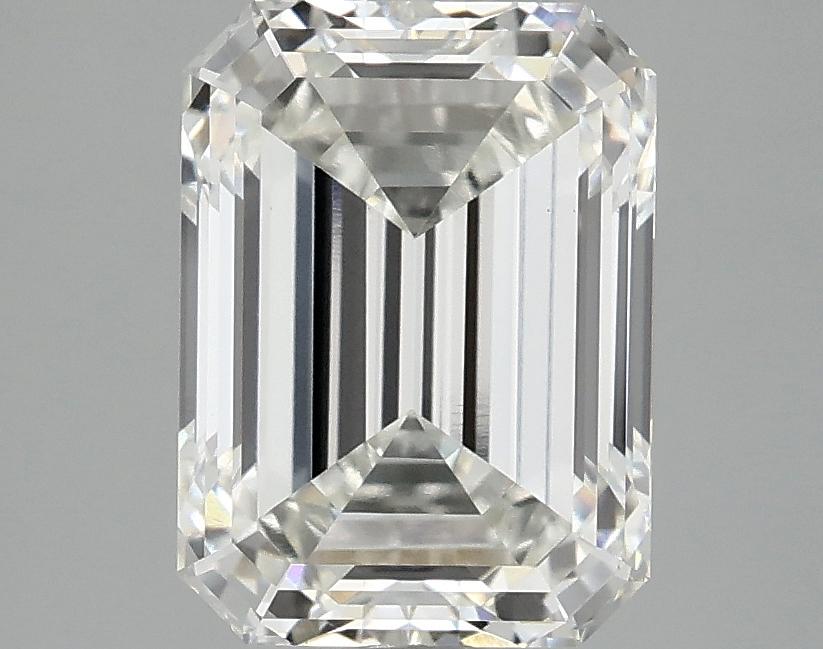 3.03 Carat Emerald Shaped Excellent Cut VVS2 IGI Certified Lab Grown Diamond