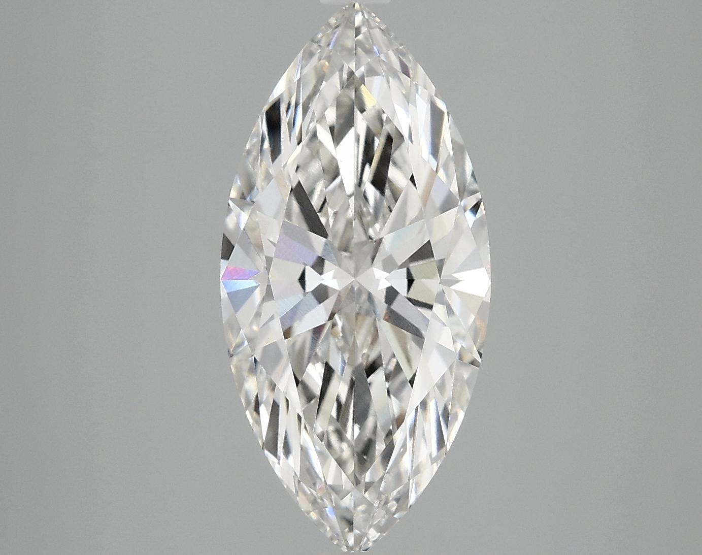 3.02 Carat Marquise Shaped Excellent Cut VVS2 IGI Certified Lab Grown Diamond