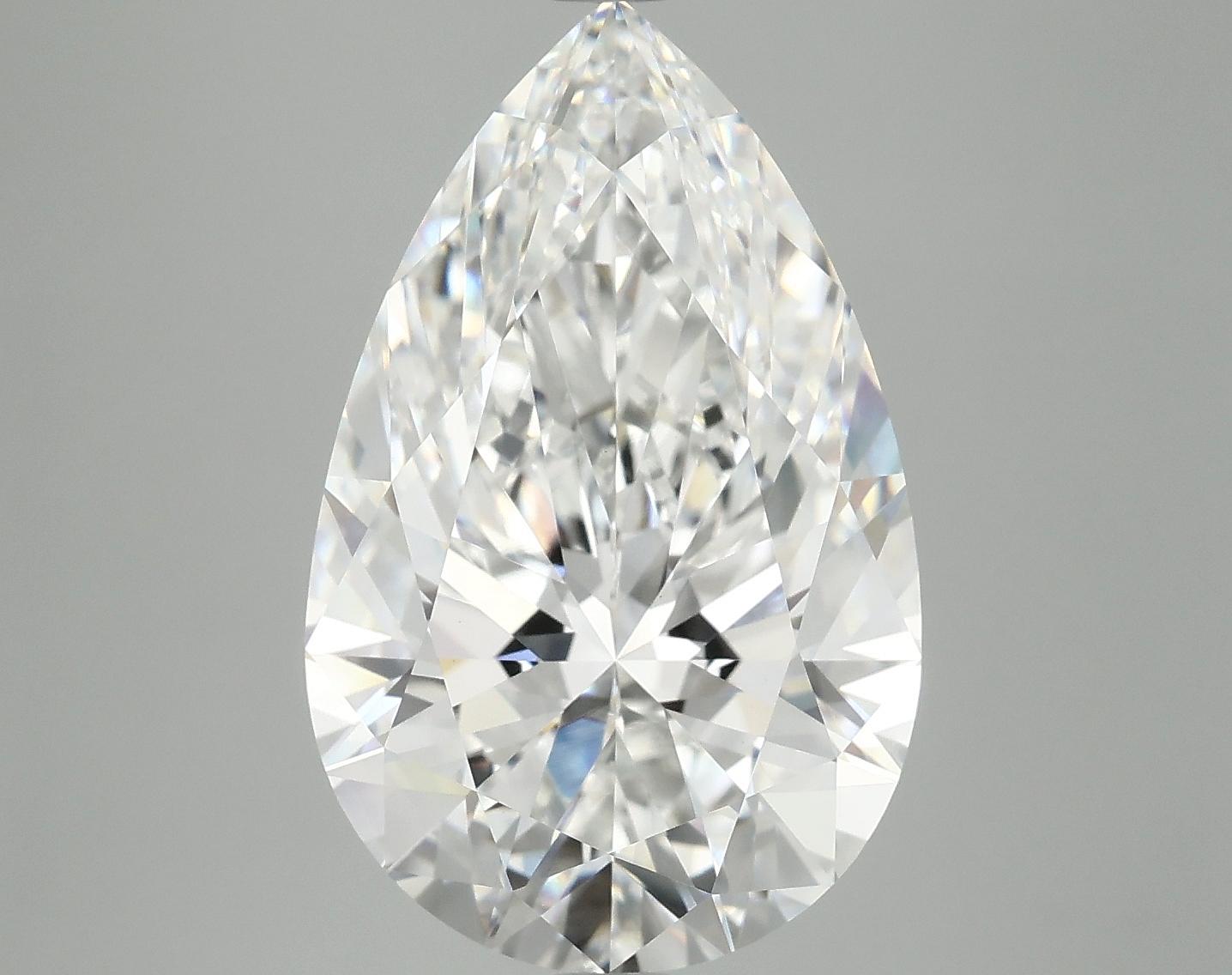 7.16 Carat Pear Shaped Ideal Cut VVS2 IGI Certified Lab Grown Diamond
