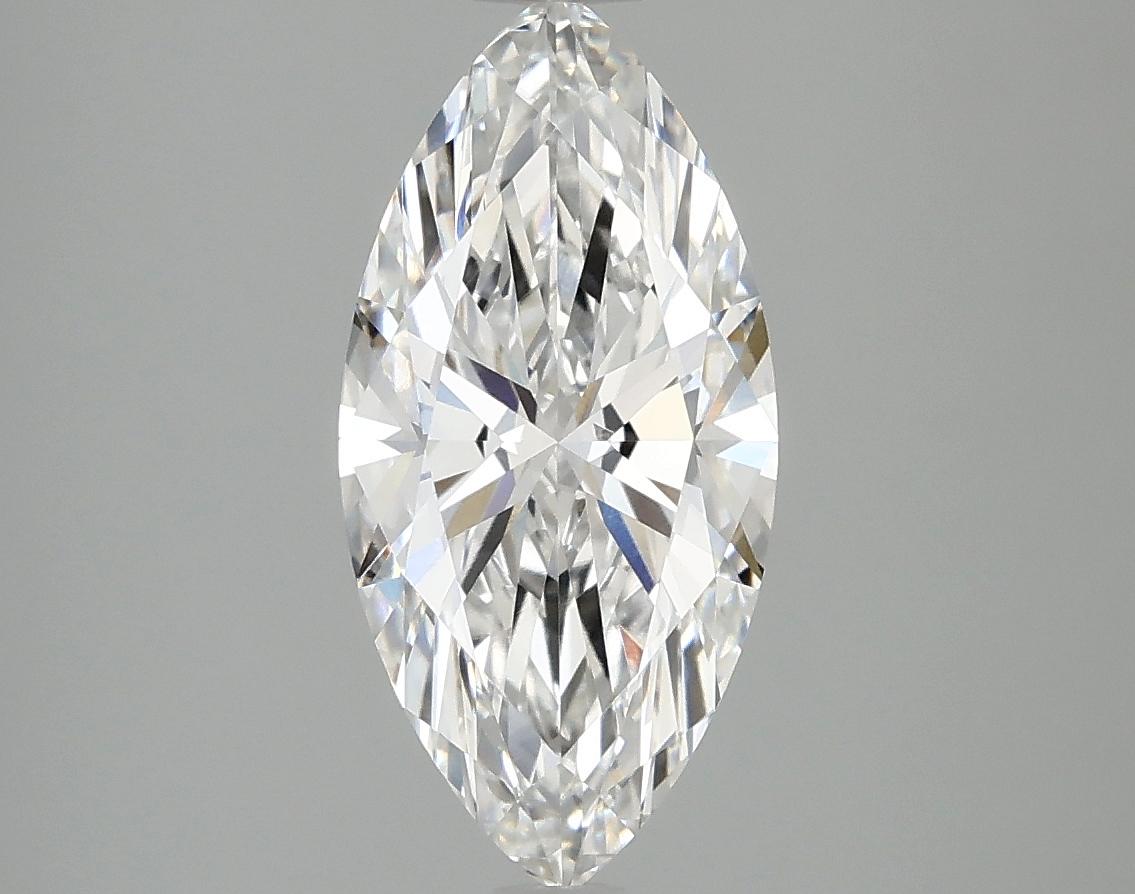 2.06 Carat Marquise Shaped Excellent Cut VVS2 IGI Certified Lab Grown Diamond