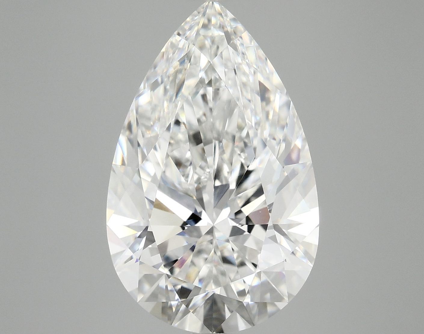 6.95 Carat Pear Shaped Ideal Cut VVS2 IGI Certified Lab Grown Diamond