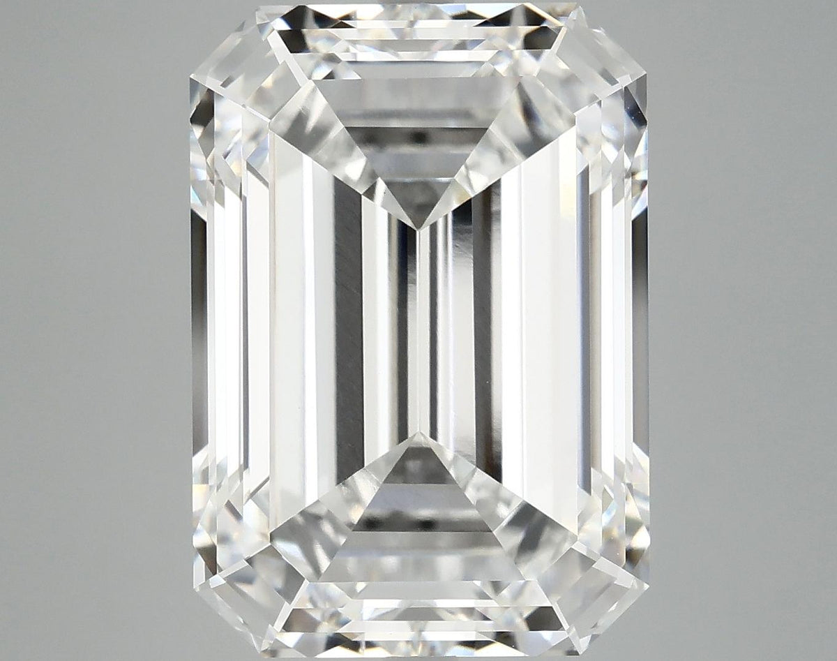 12.45 Carat Emerald Shaped Ideal Cut VVS2 IGI Certified Lab Grown Diamond