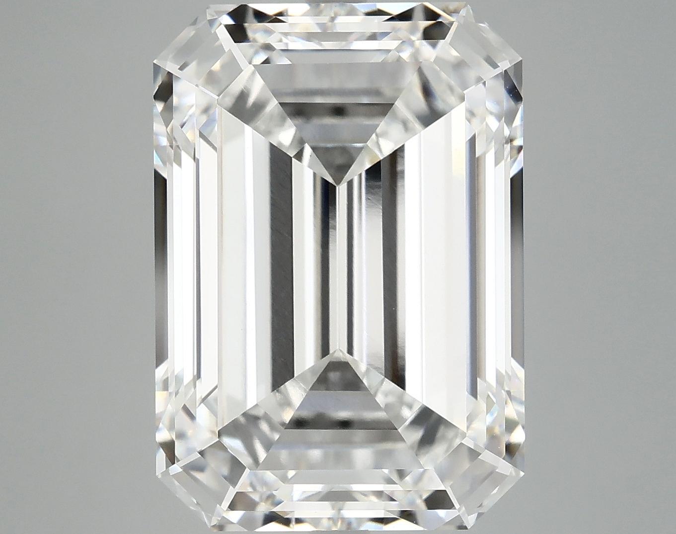 12.45 Carat Emerald Shaped Ideal Cut VVS2 IGI Certified Lab Grown Diamond