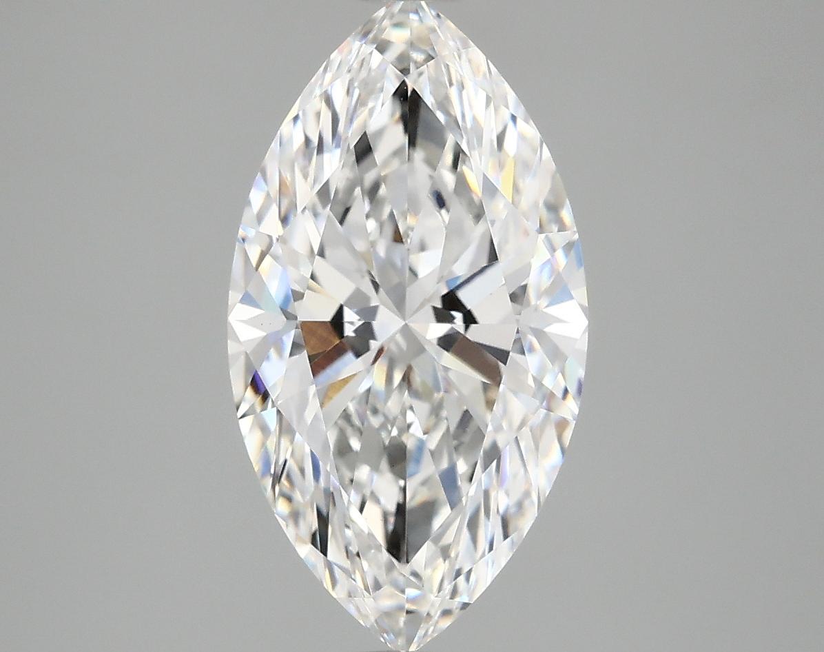 3.07 Carat Marquise Shaped Excellent Cut VVS2 IGI Certified Lab Grown Diamond
