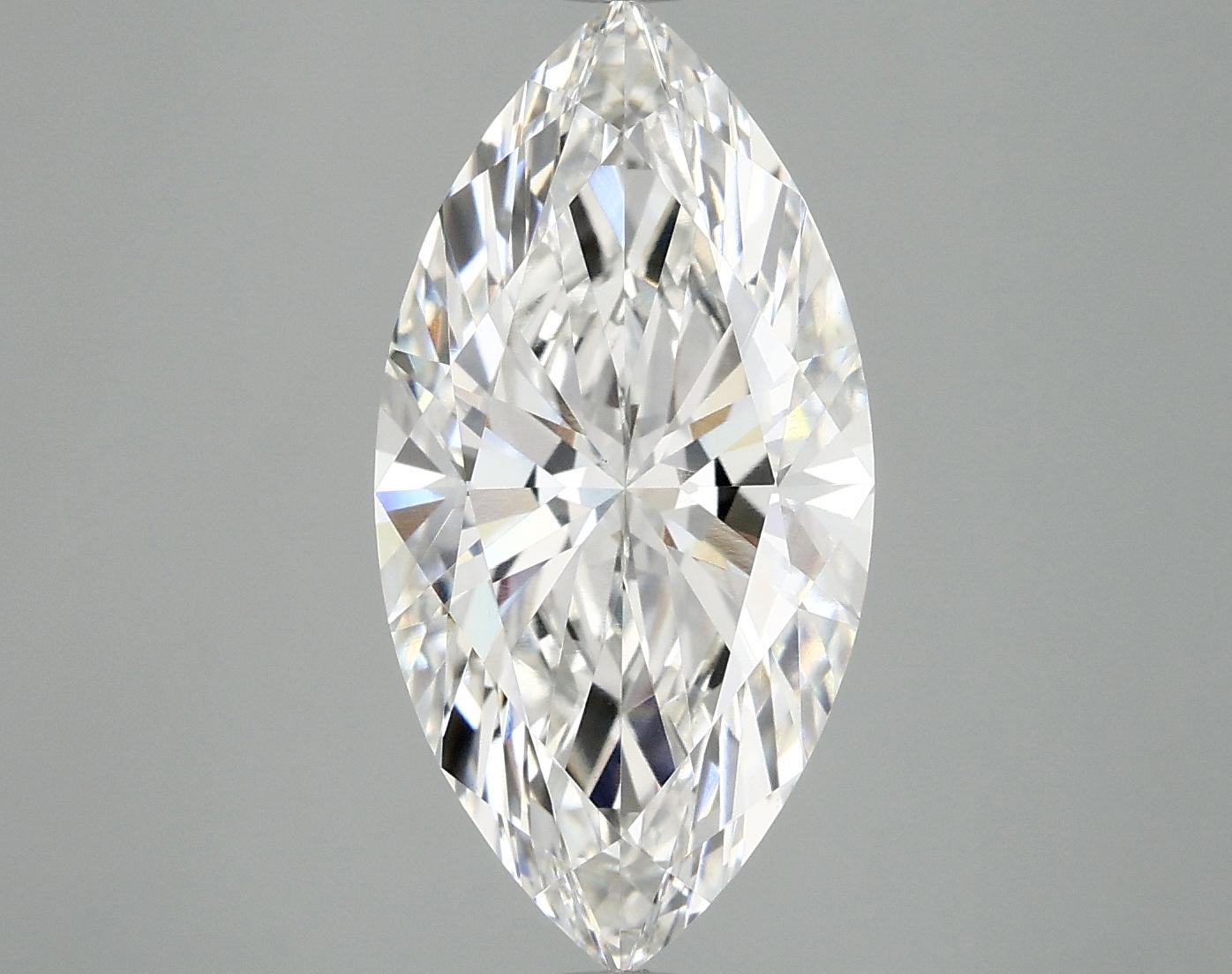 4.04 Carat Marquise Shaped Ideal Cut VVS2 IGI Certified Lab Grown Diamond