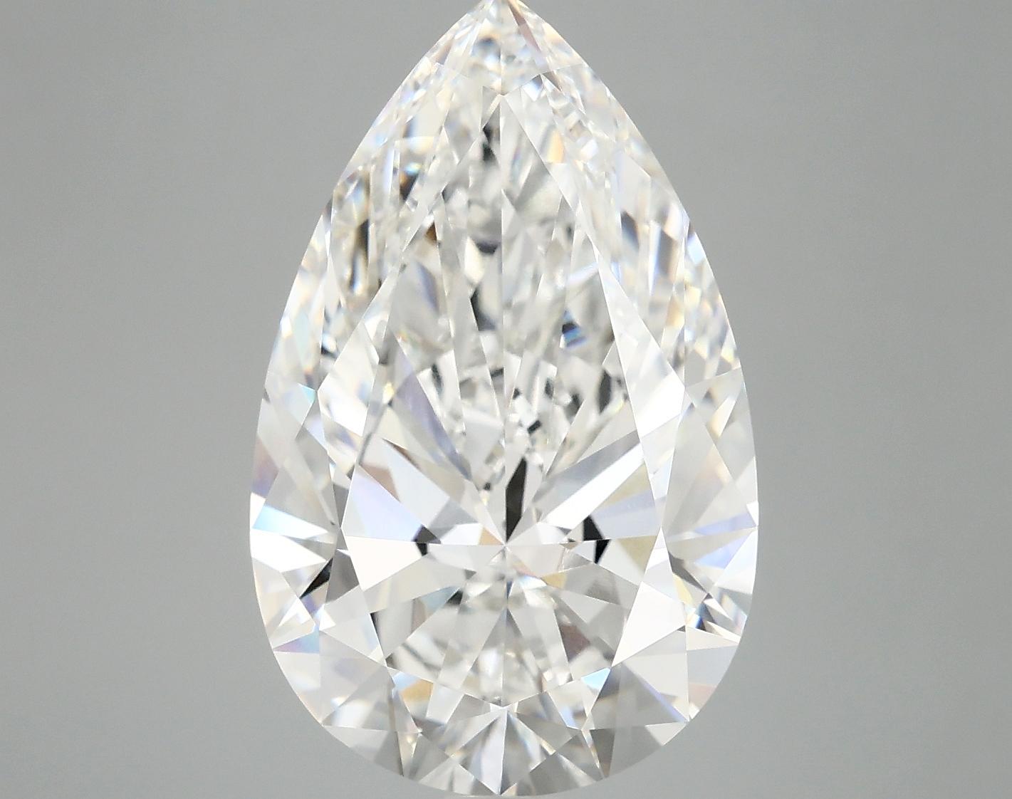 7.08 Carat Pear Shaped Ideal Cut VVS2 IGI Certified Lab Grown Diamond