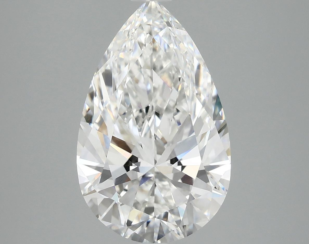 3.86 Carat Pear Shaped Ideal Cut VVS2 IGI Certified Lab Grown Diamond
