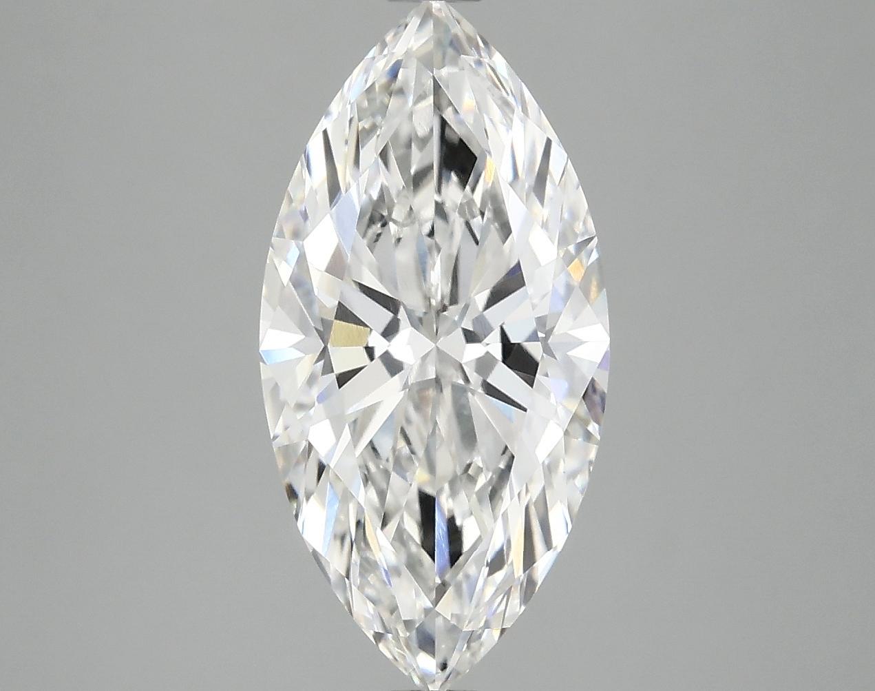 3.07 Carat Marquise Shaped Ideal Cut VVS2 IGI Certified Lab Grown Diamond
