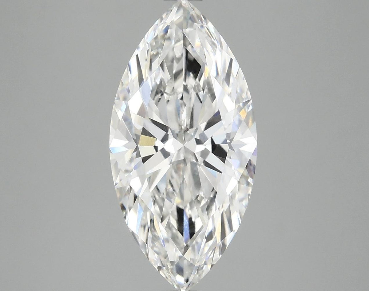3.07 Carat Marquise Shaped Ideal Cut VVS2 IGI Certified Lab Grown Diamond